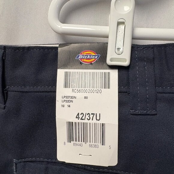Dickies Flex Mens Navy Blue Work Pants Size 42/37U 30in Inseam Durable Twill NEW - Picture 4 of 7